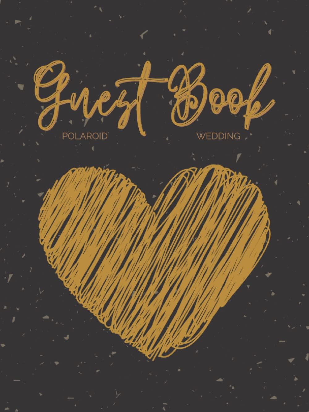 Polaroid Wedding Guest Book: Black Photo Guestbook with Big Heart | Registry Sign in Hardbound Book Album for Your Wedding Party