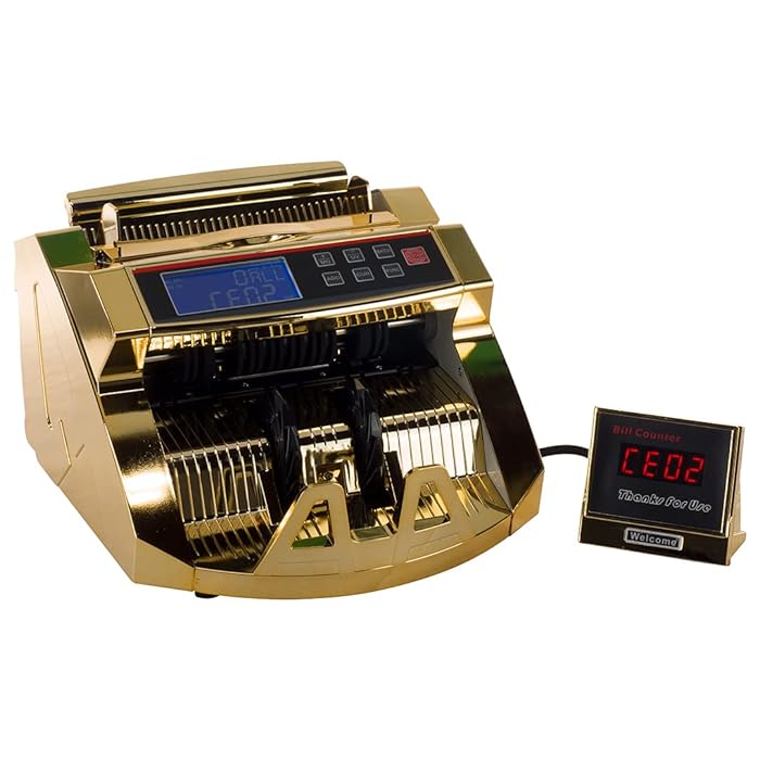 Buy Homeland Goods Gold Money Counter with UV/MG Detection, 80W Bill