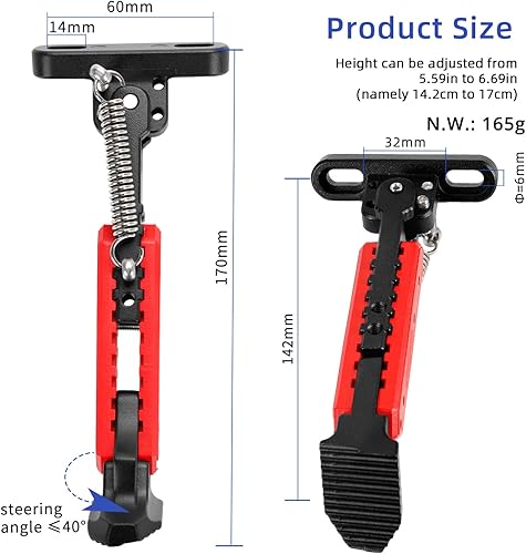 Miniatura 4 de ulip Electric Scooters Kickstand Adjustable Parking Stand Feet Support Replacement Accessories for Gotrax G4 Hiboy S2 Pro Xiaomi M365 1S Pro Pro2 MI3