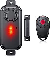 Vista 1 de Alarmas de puerta cuando se abre, alarma antirrobo de ventana de 113 dB con control remoto, sensor magnético de puerta de seguridad, seguridad