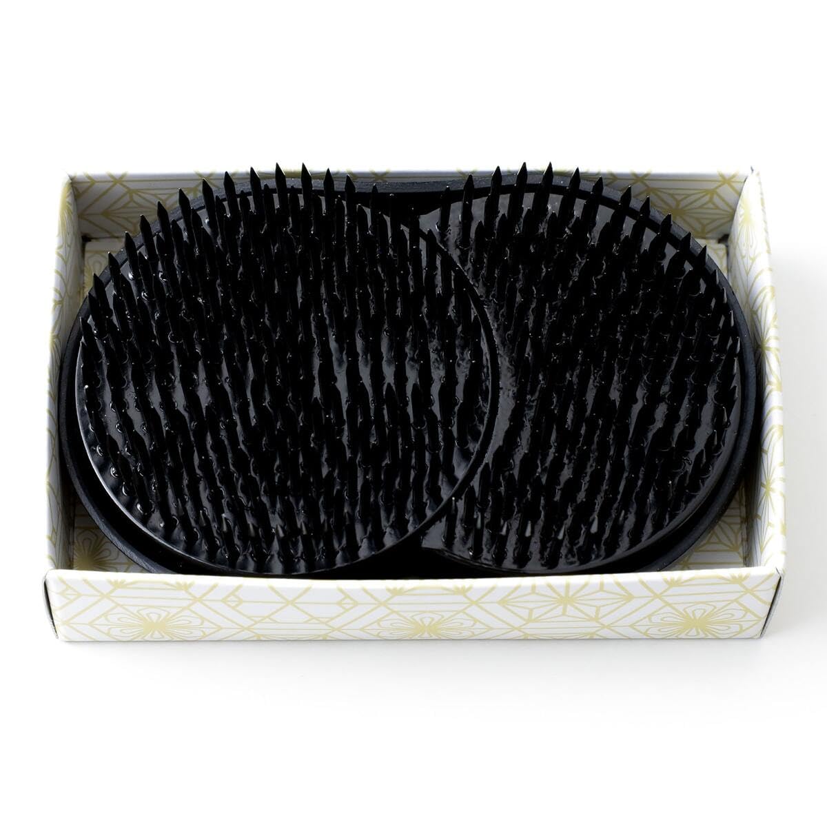 Wazakura Ikebana Kenzan Soleil et Lune - Outil Fabriqué au Japon - Support de Fleurs Japonais Couleur Noir pour Arrangement Floral, Oasis, Grenouille