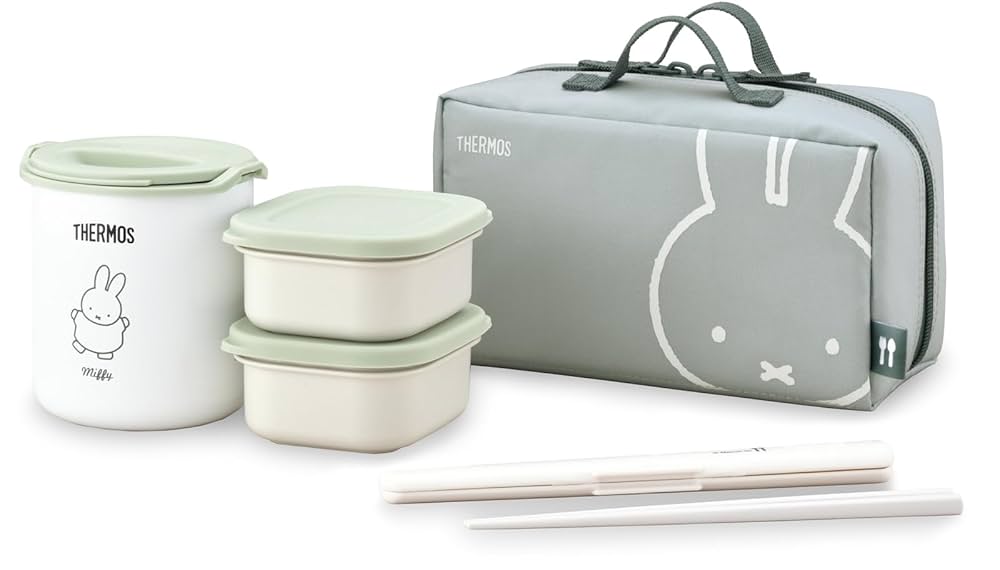 GooD様 Thermos DBQ-256B LTG Insulated Lunch Box, Approx. 0.6 Cm
