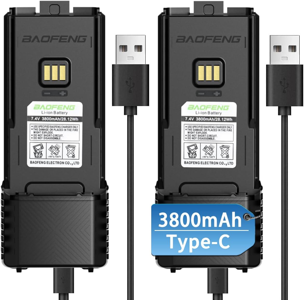 Batteria BL-5 3800mAh per Baofeng UV-5R UV-5RX3 UV