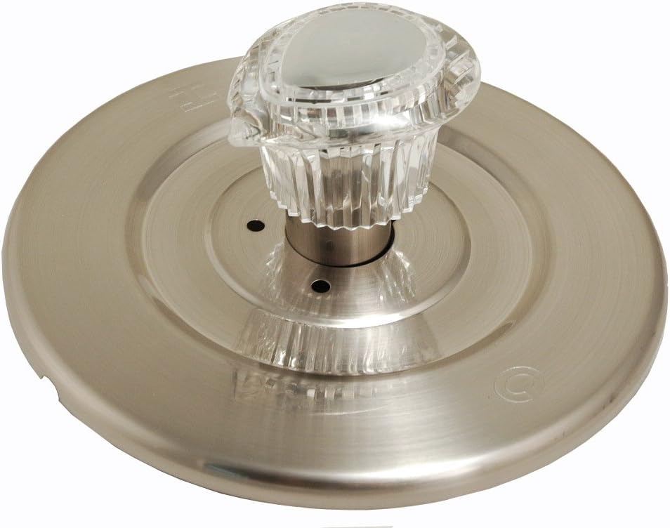 Trim Kit fits Moen Tub and Shower Chateau Series with Brass Escutcheon Screws Tube and Handle By PlumbUSA (Satin Nickel)