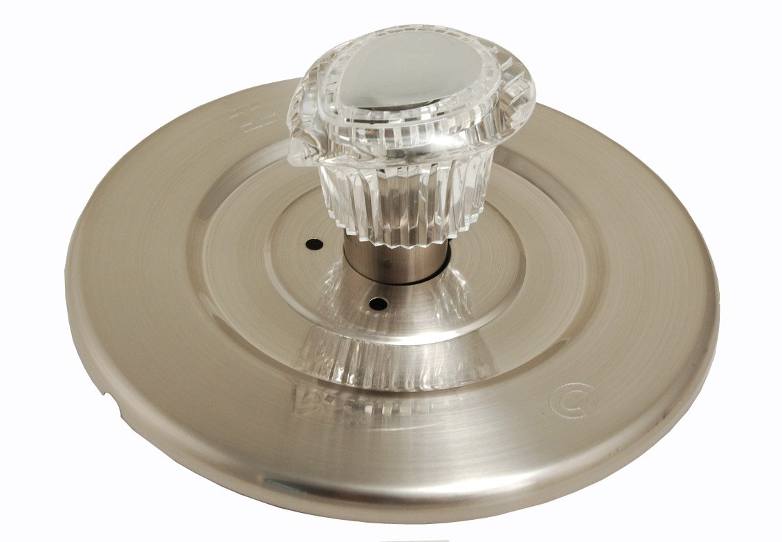 Trim Kit fits Moen Tub and Shower Chateau Series with Brass Escutcheon Screws Tube and Handle By PlumbUSA (Satin Nickel)