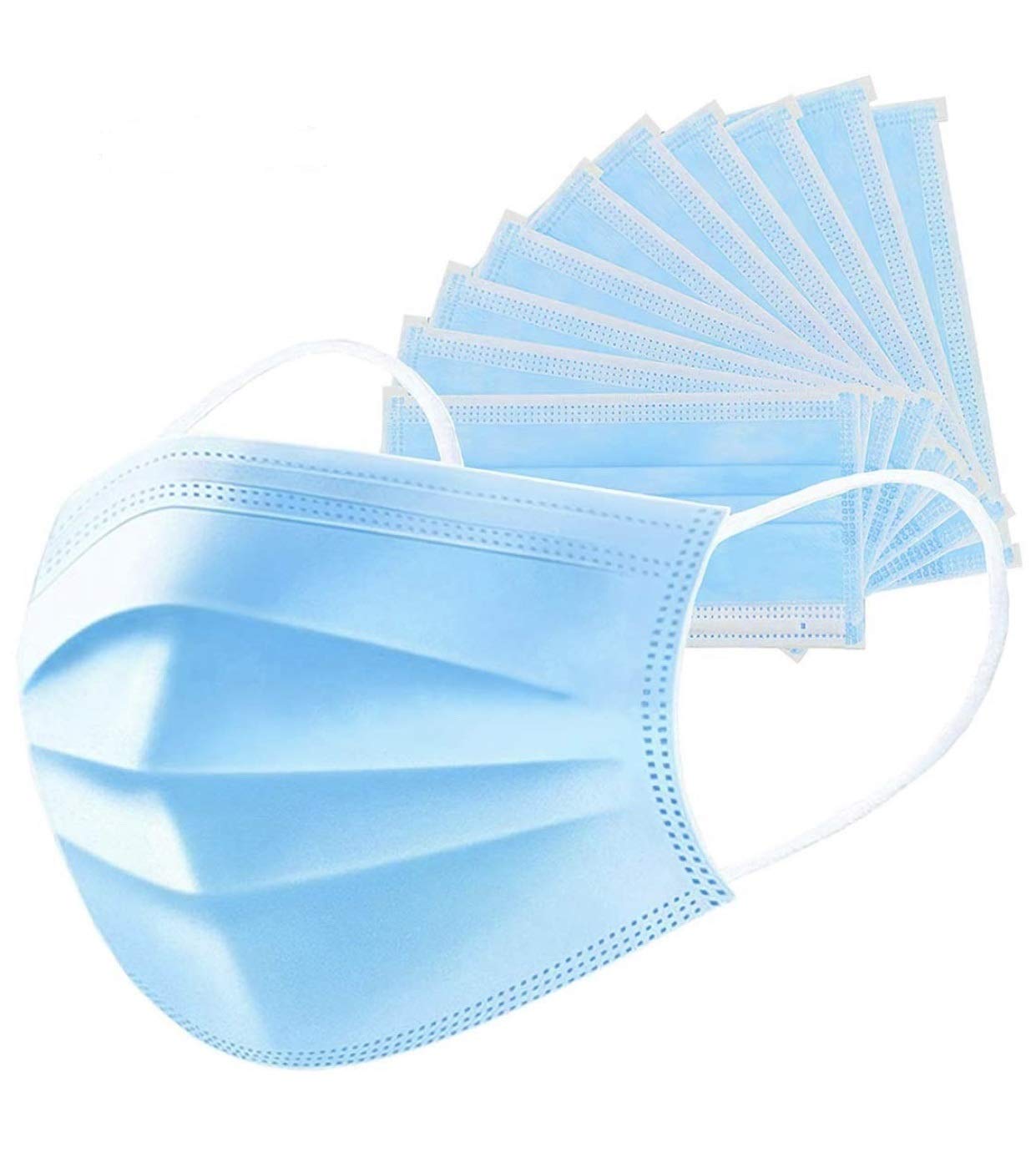 Protective 3 PLY Breathable Disposable MasksMask Suitable for School, Healthcare and Office 50 Count, Ships from USA