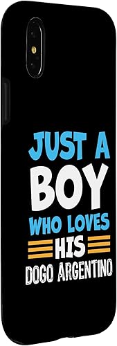 Miniatura 9 de iPhone XS Max Just a Boy who loves his Dogo Argentino Case
