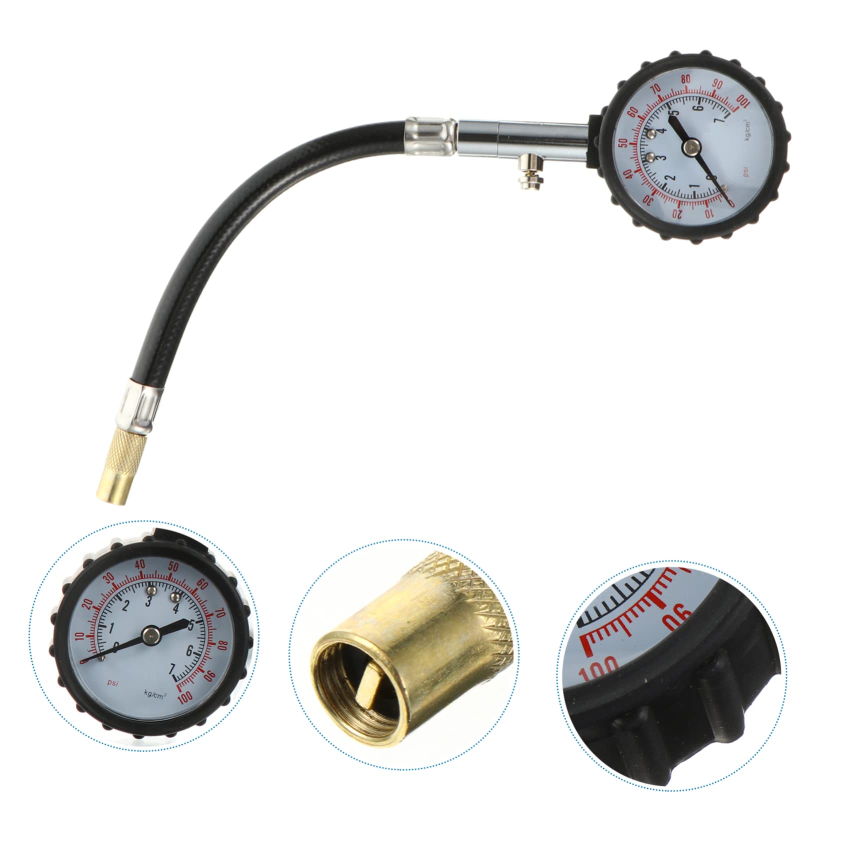 Mobestech 3 Pezzi Manometro Per Pneumatici Manometro Per Pneumatici Strumento Per Sgonfiare Pneumatici Dimensioni Compatte Per Auto Misuratore Di Pressione Pneumatici