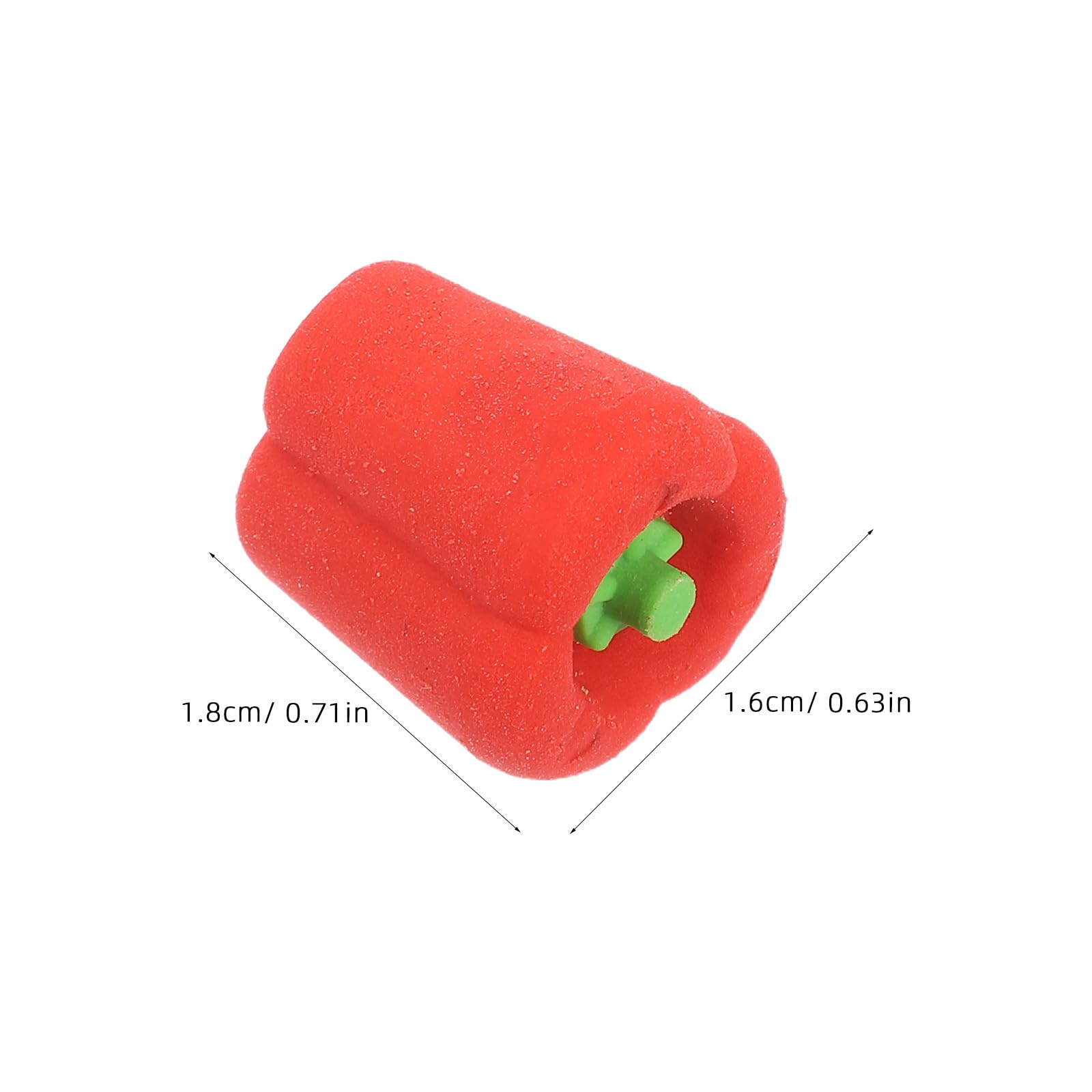 DOITOOL 100 gomme da cancellare a forma di peperone rosso per bambini - Piccole gomme carine a forma di verdura per la casa, come regalo per la festa in classe - Articoli di cancelleria per studenti