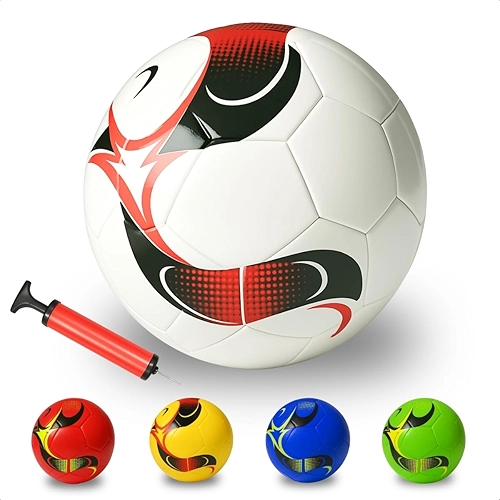 Bola De Futebol Colorida Brilhante Quadra Praia Campo Tamanho Padrão N°5