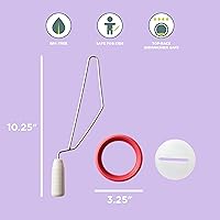 Vista 2 de Chef'n Agitador de mantequilla de maní natural, se adapta a la mayoría de tarros de mantequilla de maní y masón, rojo/inoxidable