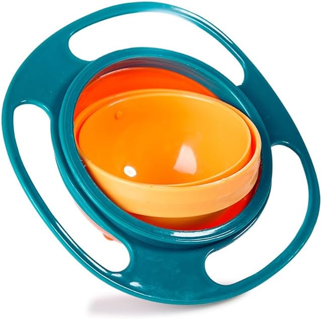 Morza Universal Gyro Bowl Anti Spill Dining Entertaining Bowls Bowl Bowl Smooth 360 Degrees Rotation Gyroscopic Bowl For Baby Kids