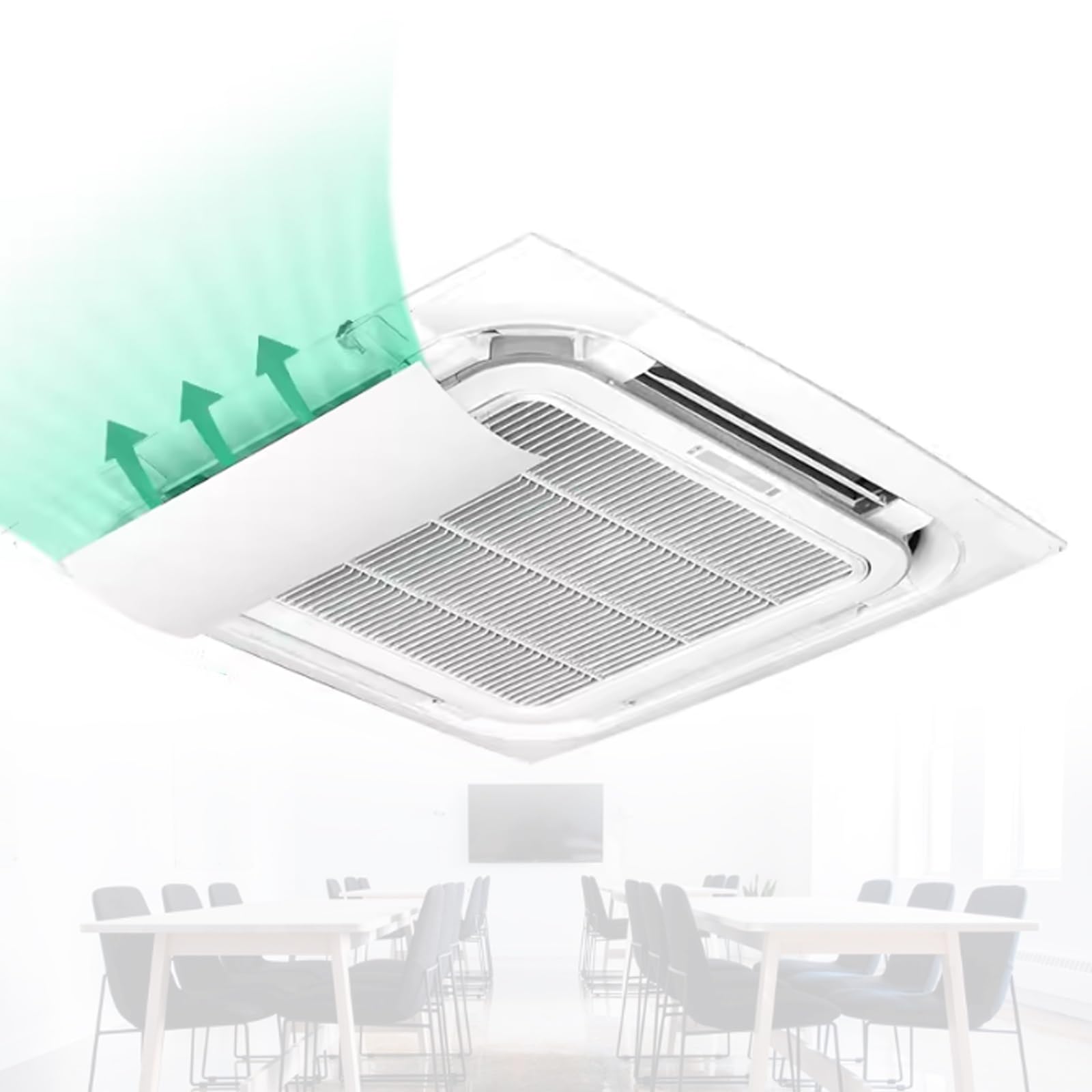 Air Conditioner Deflector for Ceiling,adjustable AC Wind Deflector, Helps Cooling/Heating Air Circulation, Air Conditioner Deflector Office, Living Room, Classroom