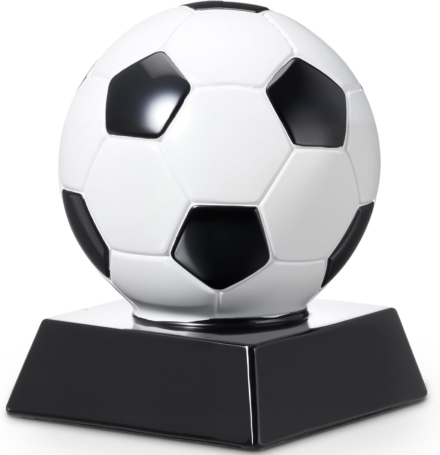 Liliaafar Soccer Trophy Award Resin Soccer Medals Collectible for Sports Achievements, Office Desk Decor, Trophy Case Display