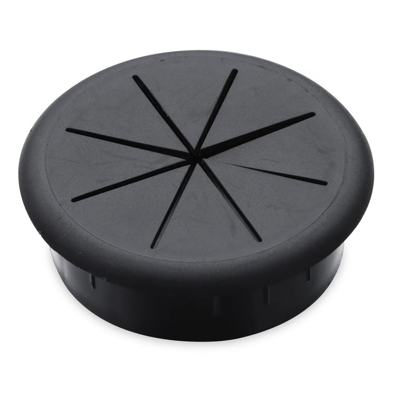 Ghhzml Black-60Mm Cable Hole Cover Desk Wire Organizer Cable Hole Cover Cord Grommets Passing Eight Petal Threading Box For Office Furniture(Black-60Mm)