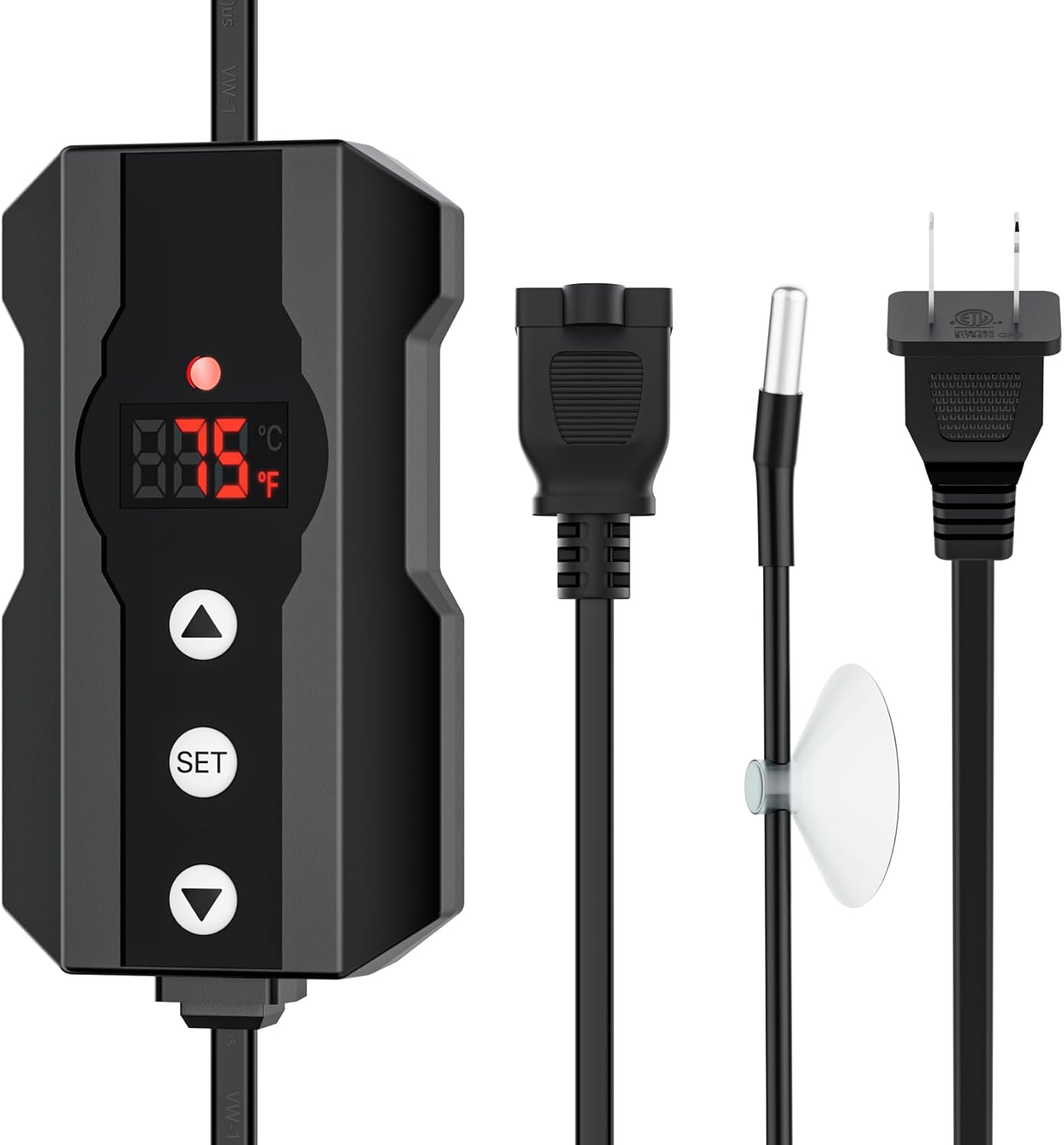 Dimming Thermostat, PID Temperature Controller with Memory Function, Reptile Thermostat for Reptile Heat lamp, Specifically Designed for Light Heat Bulbs & Heaters for Terrariums