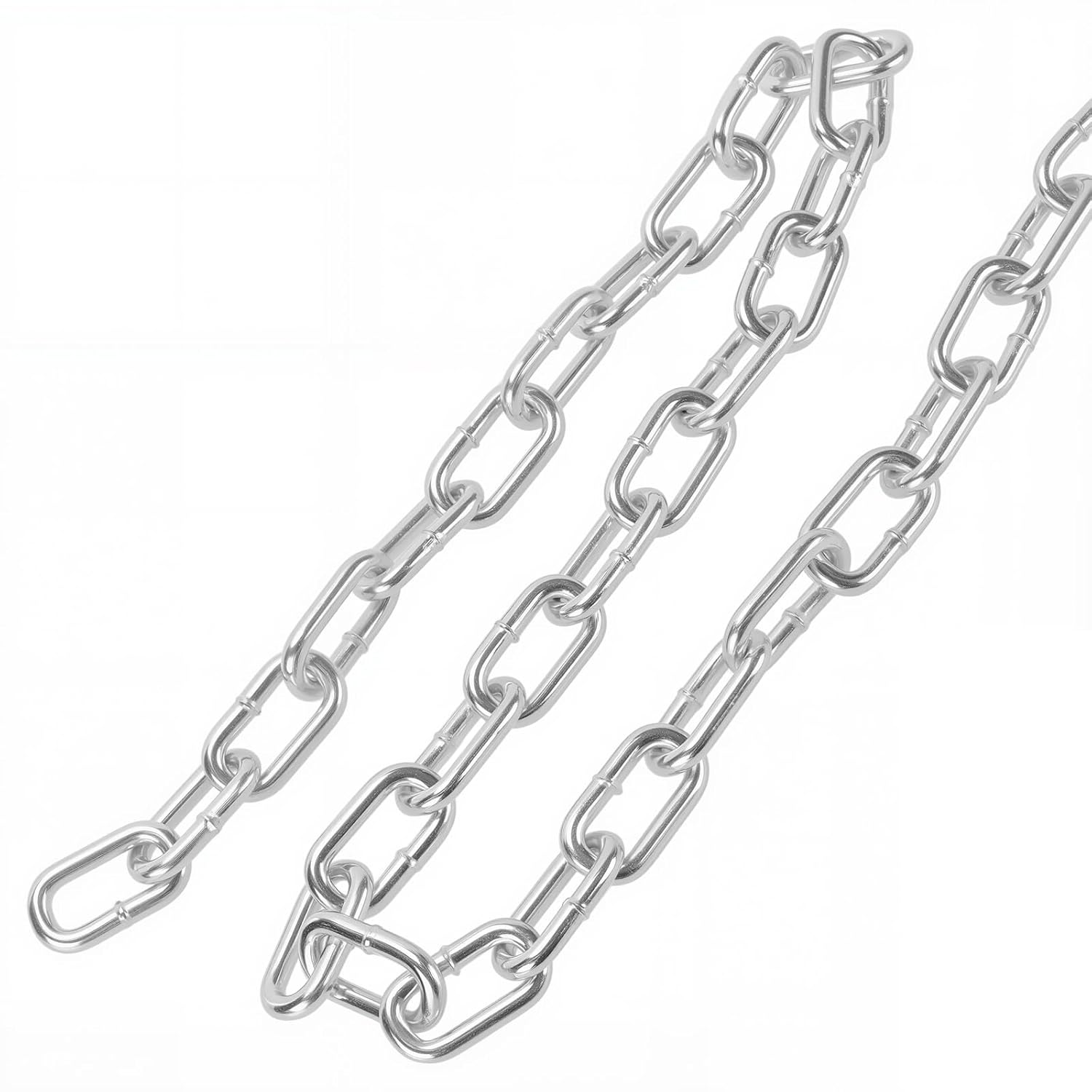 KEILEOHO 3/16 Inch Heavy Duty Galvanized Chain, 33-Feet Length Proof Coil Chain for Towing, Hanging, Camping and Outdoor Projects, Up to 440 lbs Capacity - Image 5