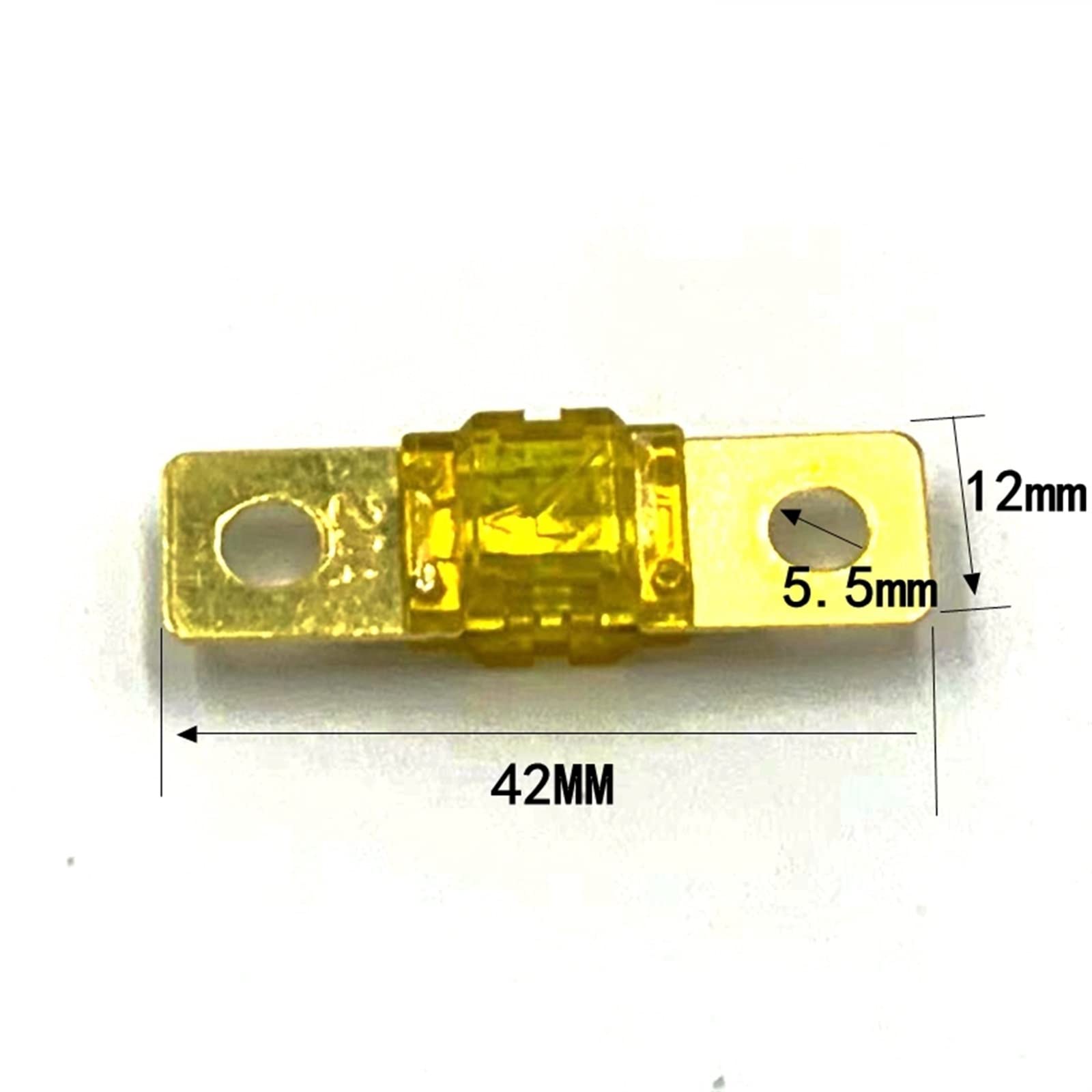 5 pz ANS Fusibile 20A 30A 40A 50A 60A 70A 80A 100A 125A 150A 175A ANL Placcato Oro Stud Auto fusibili Mini Car Stereo Audio AFS Fusibile RQLVZHGK (Color : One Size, Size : 200A)