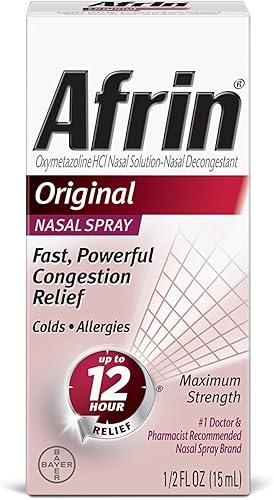 afrin afrin Decongestant Socorro 12horas Spray Nasal Original Original 05oz Pack de 2