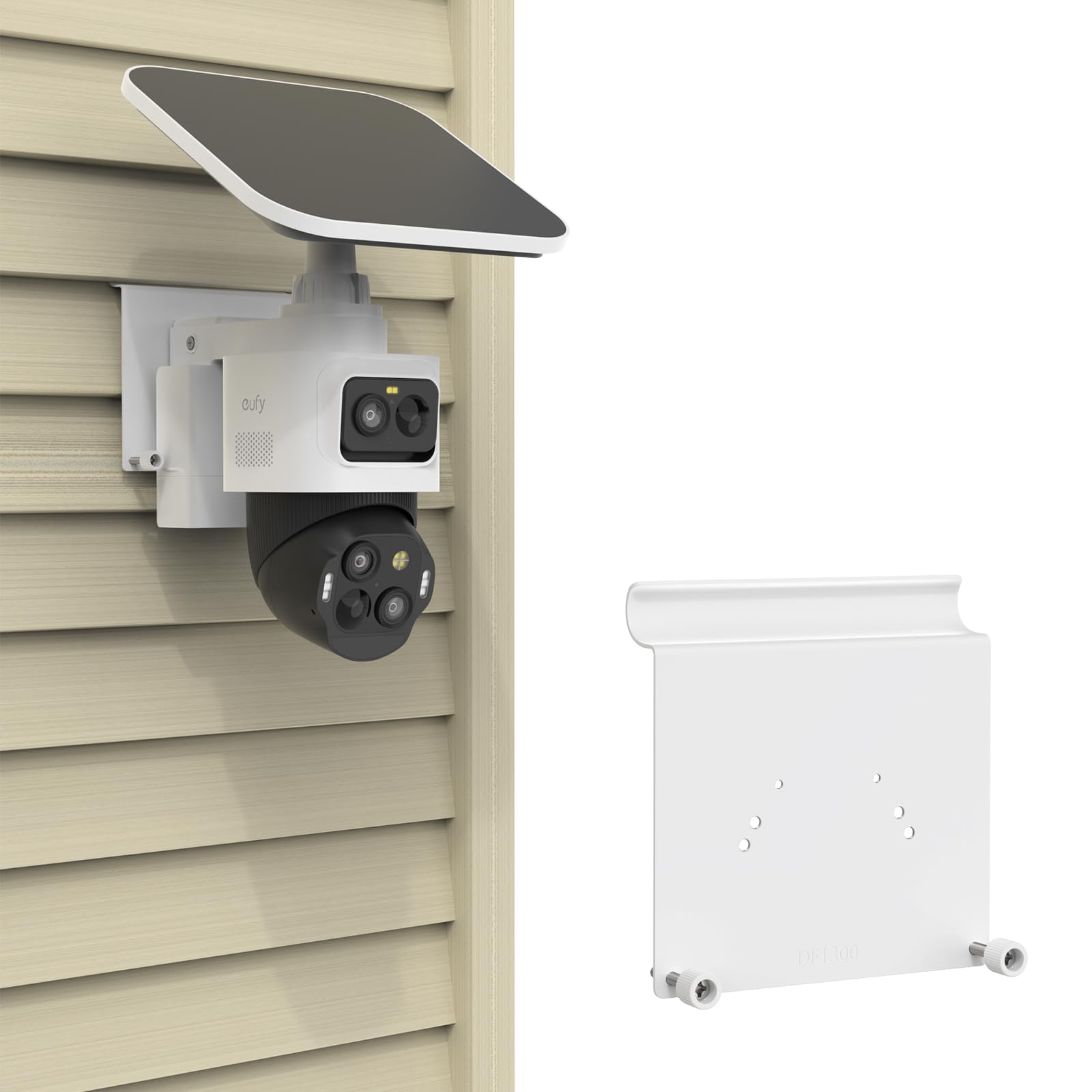Koroao Vinyl Siding Mount Bracket Compatible with eufy Security eufyCam S4 Camera (White)