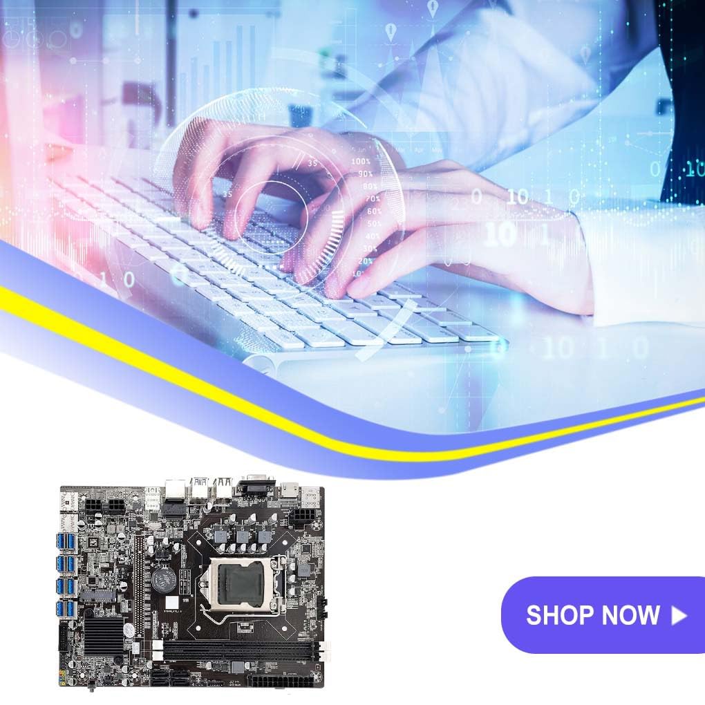 B75 Set di ventole di raffreddamento per scheda madre Scheda mineraria compatibile con Chip di rete integrato Schede madri per PC desktop Attrezzature minerarie