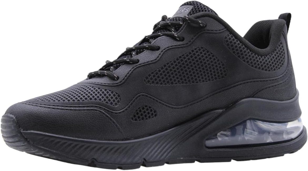 skechers mens uno trainers black