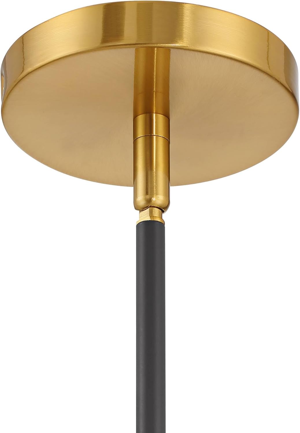 Possini Euro Design Possini Euro Gwynn 26 1/2" Black and Gold 3-Light Modern Chandelier