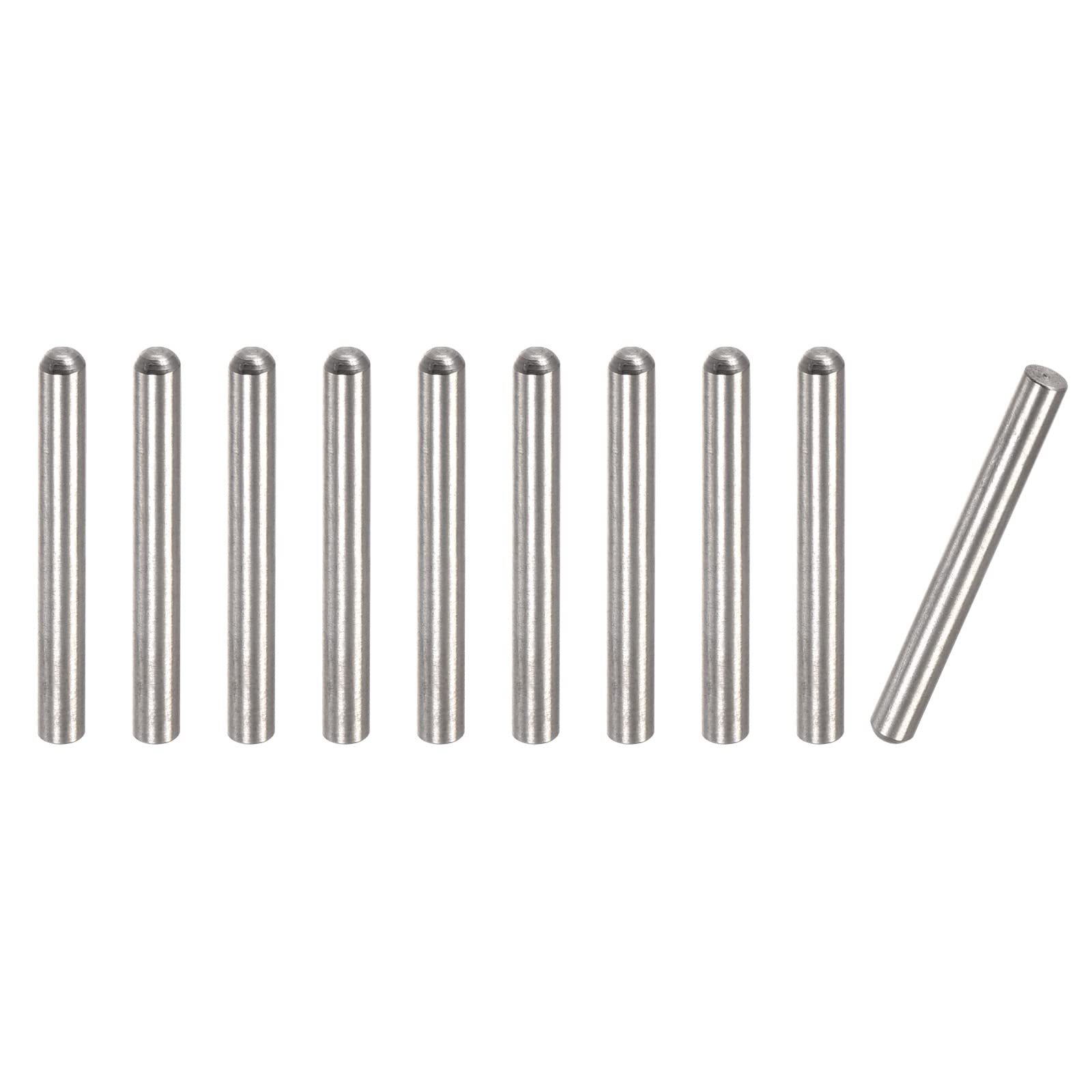 8x30mm Espiga Pasador, 10uds Redonda Cabeza Plana Chaflanado Extremo Espiga Pin