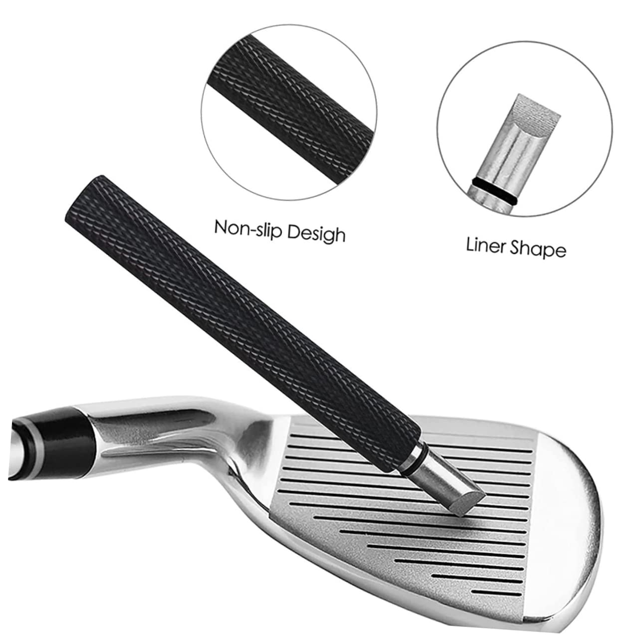 Anneome Golfbürste Und Rillenschärfer Beidseitigen Nylon Und Stahlborsten Zum Reinigen Und Nachrillen Von Golfschlägern Inklusive Federschnalle Zum Aufhängen Golftasche