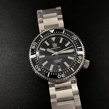 Amazon | STEELDIVE 腕時計 メンズ, 自動巻き 時計 ダイビング 1000m