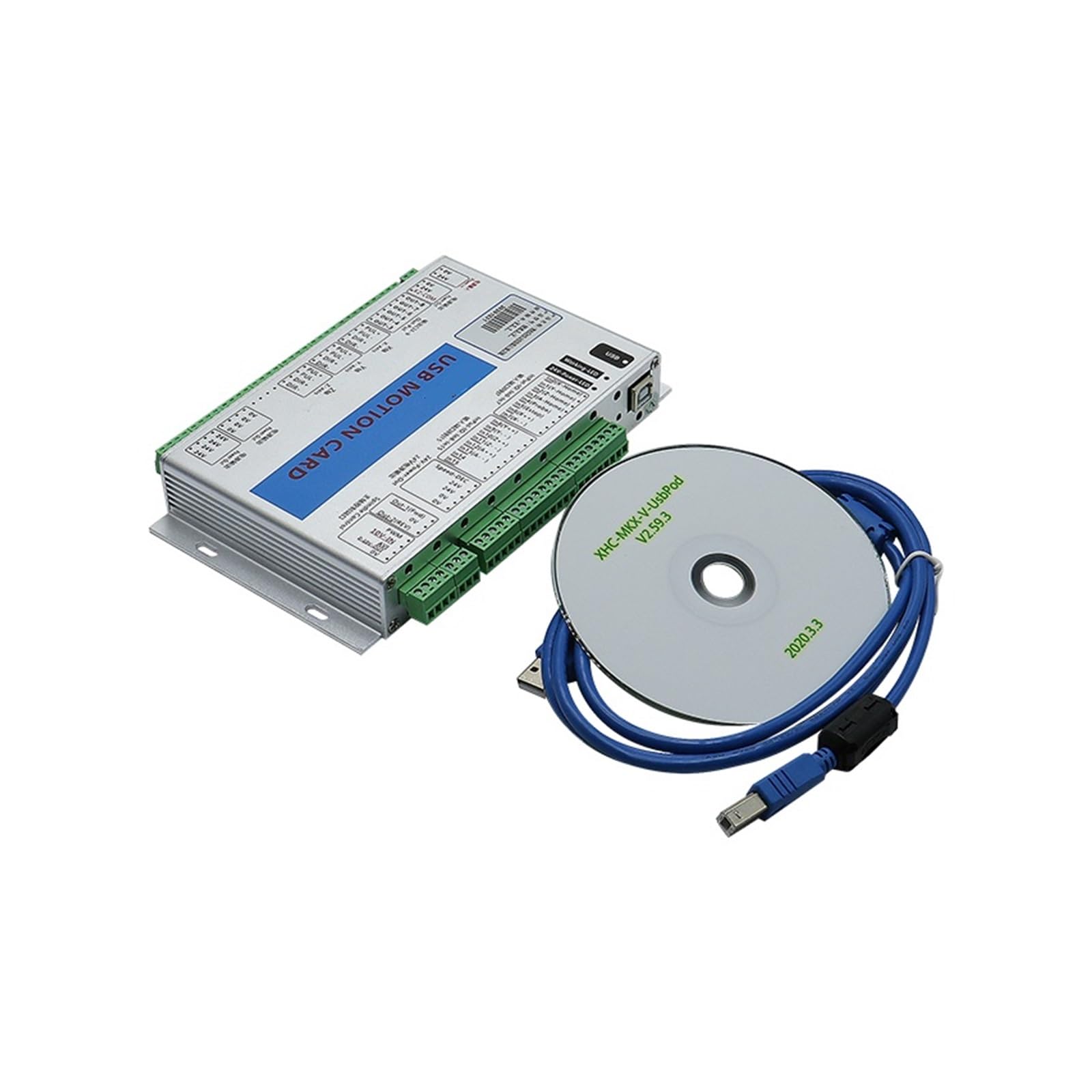 XHC MKX-ET Ethernet USB 3 Breakout Board 4 6 assi Scheda di controllo del movimento Supporto 2 MHz for servomotore passo-passo for incisore CNC,Industriale e fai da te(MK3-V 3 Axis USB)