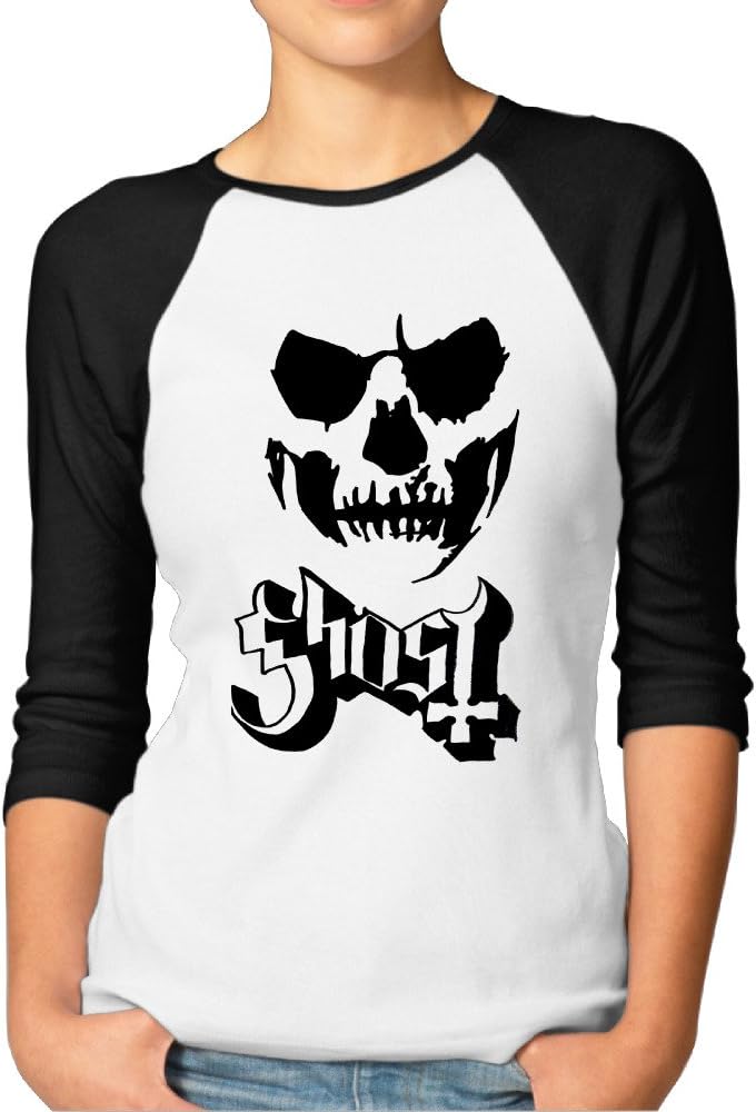 2017 Carolina Rebellion Ghost Bc Logo Fashion Womens 3/4 Sleeve T-shirts Tee Apparel