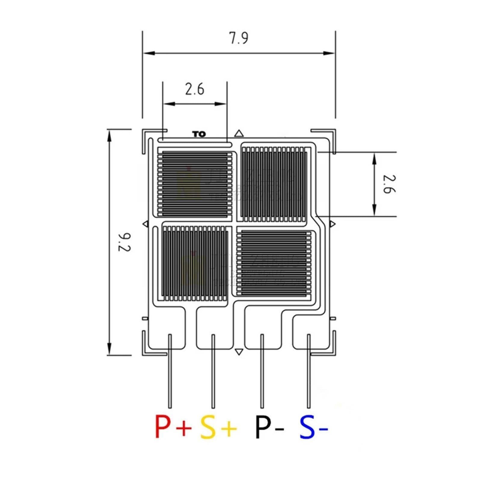 Sensor de presión de alta precisión de lámina extensométrica de puente