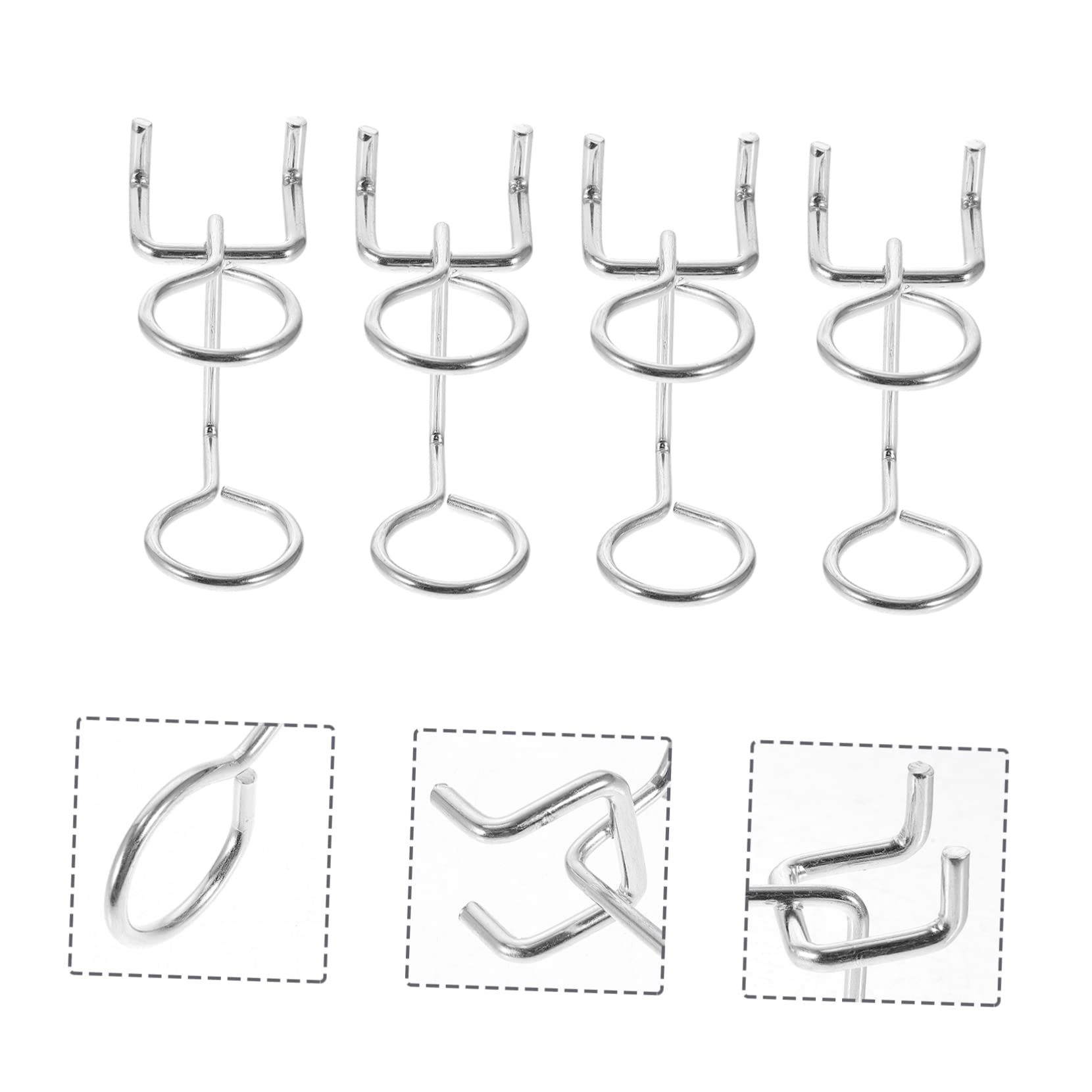 Lochwandhalter Sicherer Werkzeugorganizer 20 Stück mit Doppelring Design aus Eisen zum Aufhängen von Schraubendrehern und Zangen in Garage oder Lagerraum