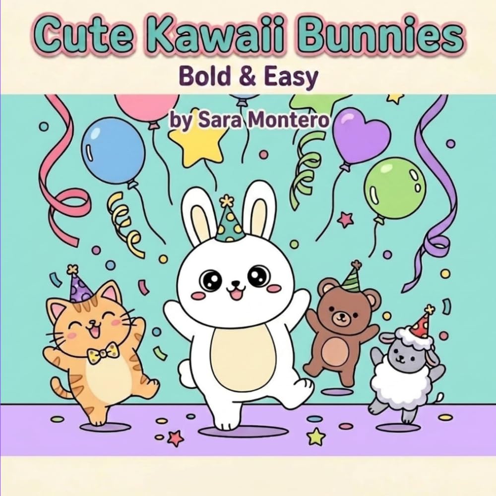 Cute Kawaii Bunnies: Bold & Easy (Cute Kawaii Animals)