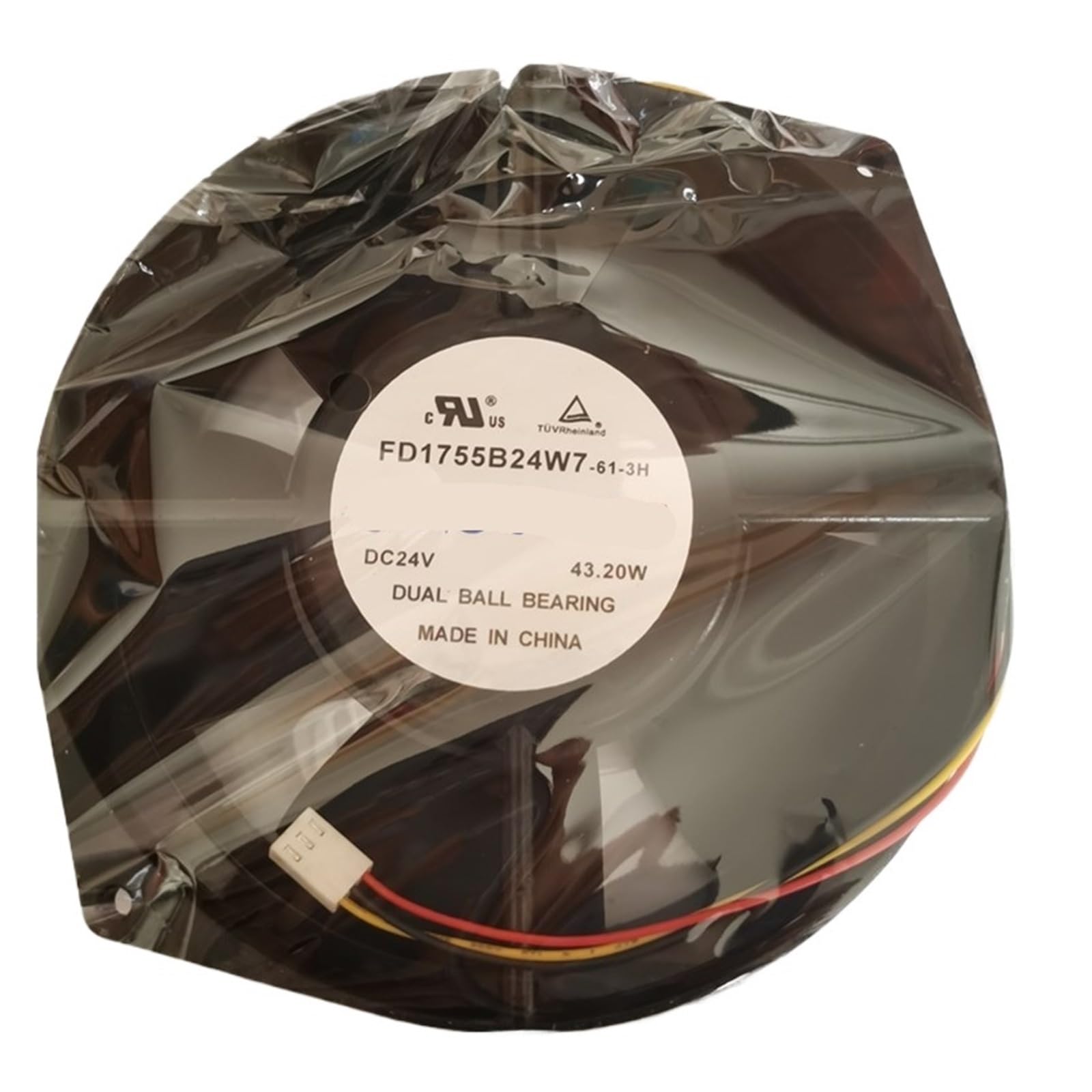 PEQYUACTE FD1755B24W7-61-3H DC24V 7×27 7 * 27 43.2W Cooling Fan 3 Wire