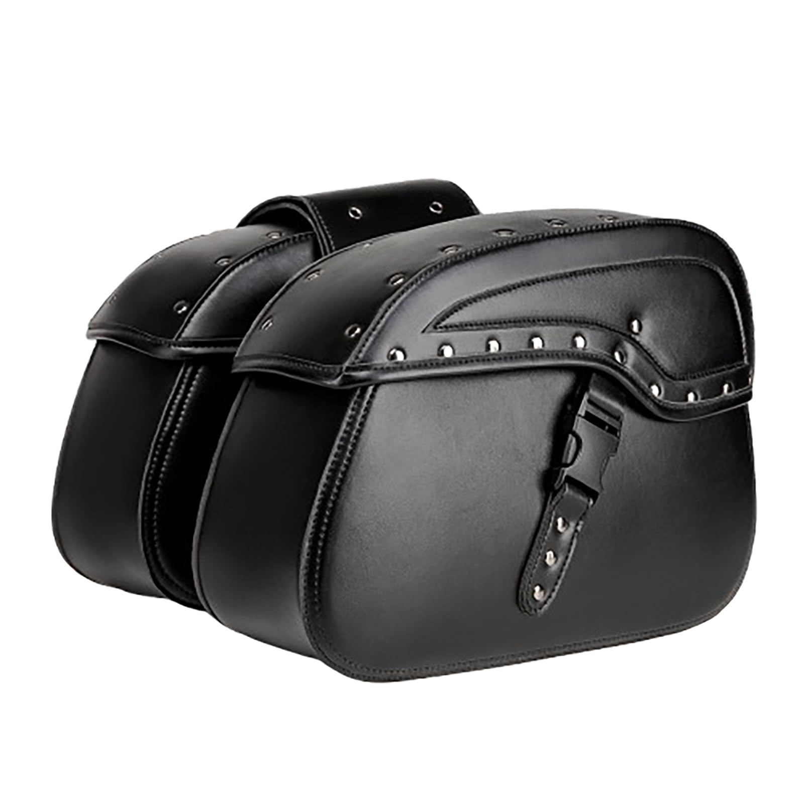 LSYQFB Motorcycle Panniers for Triumph Street Twin Street Bike, Motorbike Side Pannier Bag Waterproof Leather Motorbike Saddle Bags Motorcycle Bags Tail Motorbike Bag,B