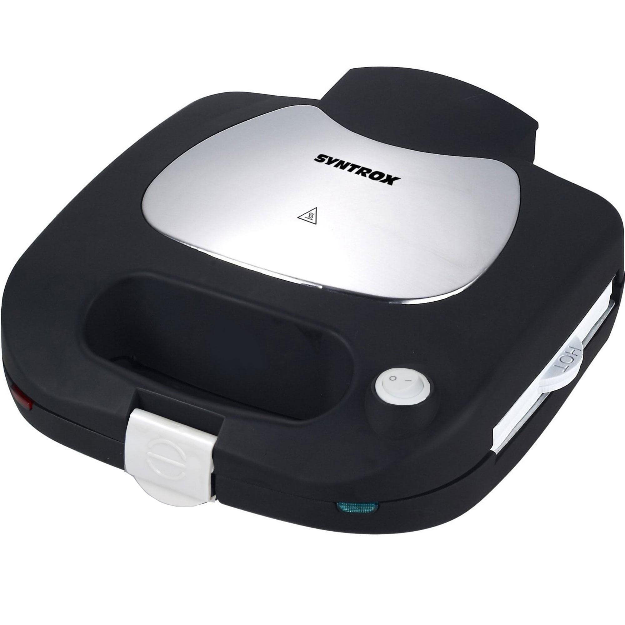 Syntrox Germany SM-1500W-Donut Maker - für 6 Donuts mit austauschbaren Keramik Wechselplatten
