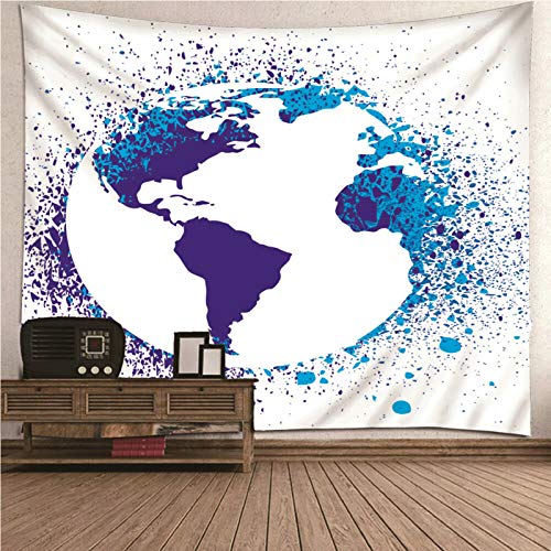 Tapiz de pared KnSam con impresión 3D de alta definición, poliéster resistente de 150x150 cm