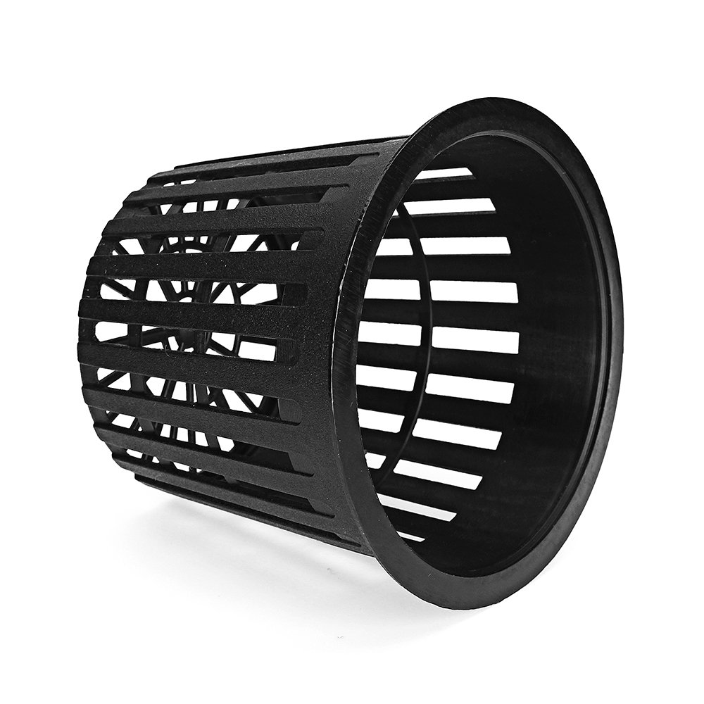 EsportsMJJ 10 Black Plastic Hydroponic Mesh Pot Net Basket Aquaponic