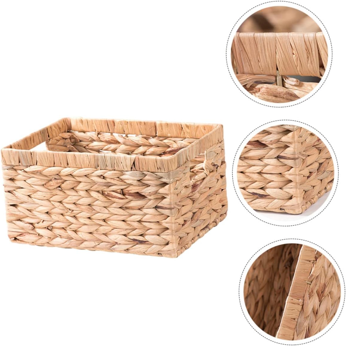 Natural Style Woven Storage Basket Multi-functional Basket for Home and Office