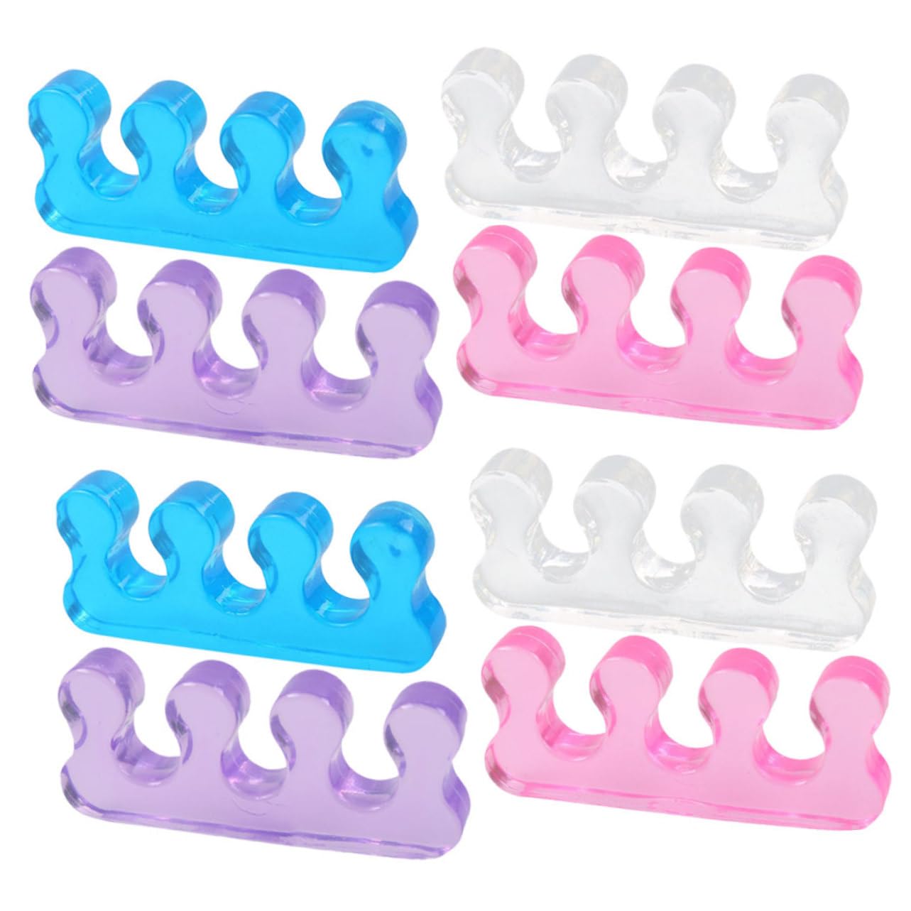 NOLITOY 8pcs Professional Toe Separators for Nail Art Toe Alignment Tool Ingrown Toenail Aid