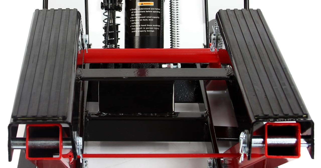Sollevatore Idraulico 680 kg Ruote Sollevamento 12-38 cm per Moto Quad Veicoli Fuoristrada