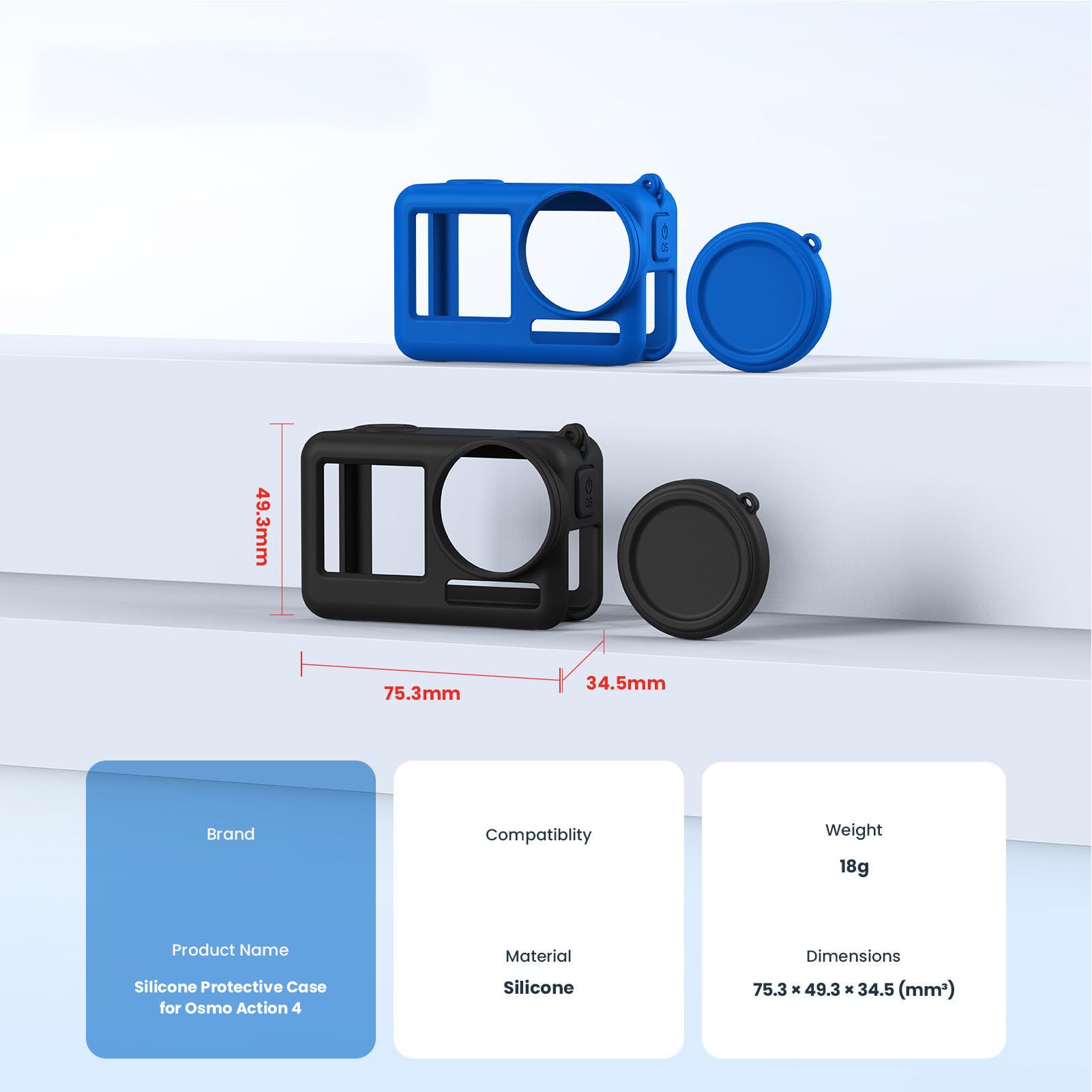Siliconen Cover voor , Camera Body Siliconen Cover, Lens Beschermhoes Vervanging met Lanyard voor