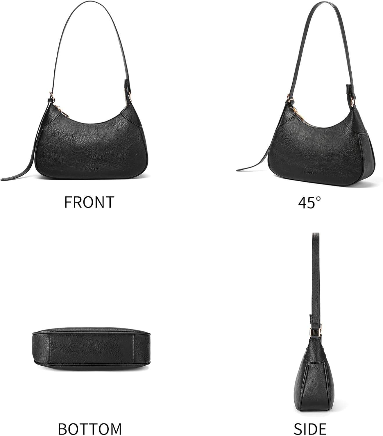 SENDEFN Fashion Shoulder Bag for Women Cute Hobo Tote Handbag Cute Soft Small Clutch Purses - Image 6