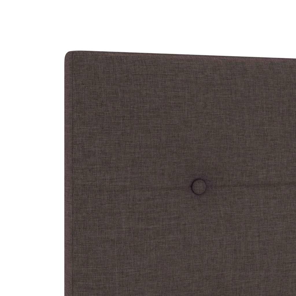 Cabecero de cama de piel sintética de 160 cm, color marrón oscuro