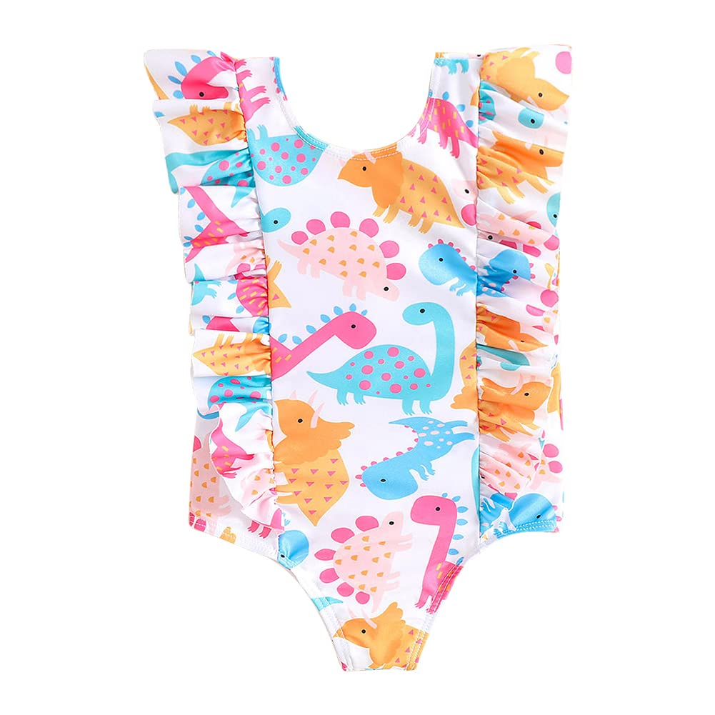 KIMJUN Baby Toddler Girls One Piece Swimsuit Infant Kid Swimwear Bathing Suit Rash Guard 1-5T