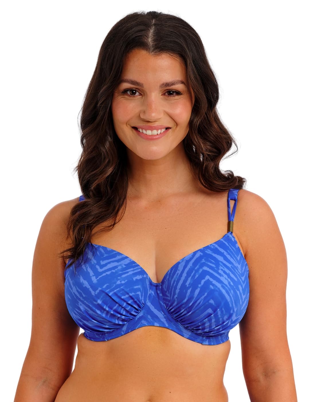 Fantasie 505501 Punta Mita Underwired Gathered Full Cup Bikini Top Sapphire