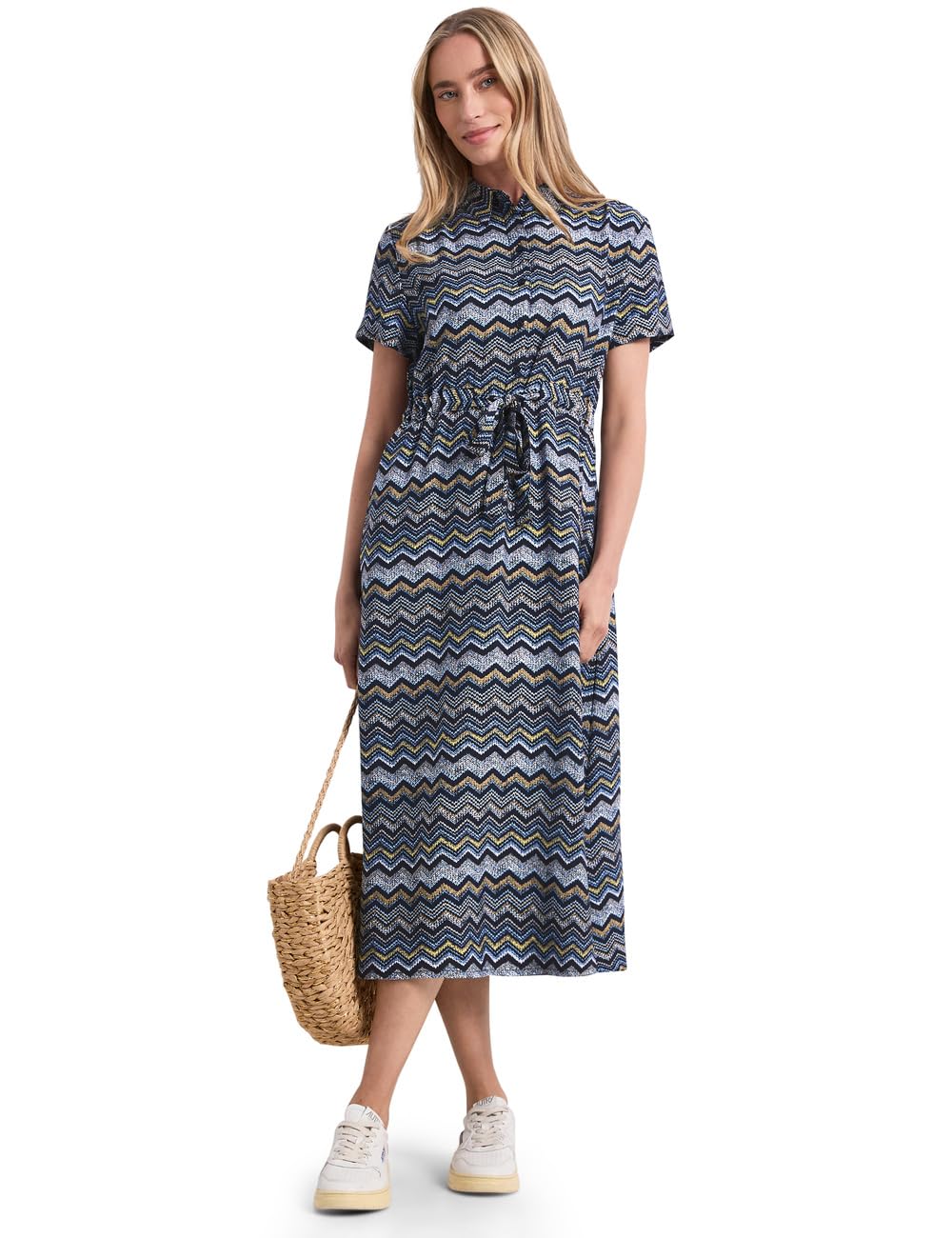 Street One Frozen Wave 44 Zigzag Midi Dress