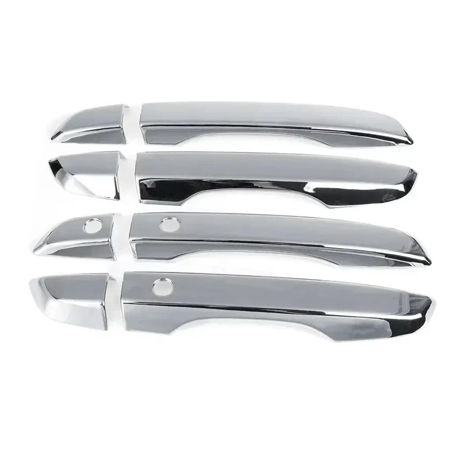 RAGPUKMUAN Car Door Outer Grab Handle for Civic 10th Gen 2016 2017 2018 2019 2020 2021 Car Carbon Fiber Black Exterior Door Handle Moulding Cover Trim(Silver 1)